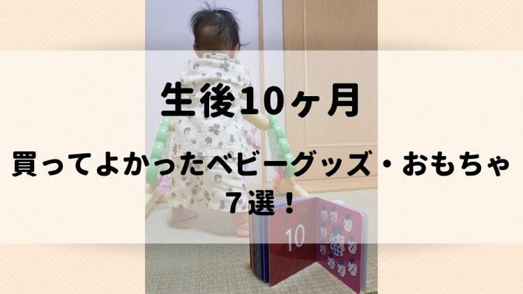 生後１０ヶ月 三兄弟ママのおすすめ 買ってよかったベビーグッズ おもちゃ７選 ゆっかログ